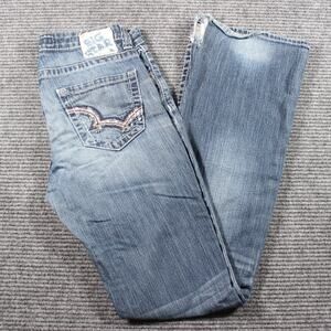 Big Star Hazel Curvy Fit Bootcut Jeans Women’s 27R Light Wash Distressed